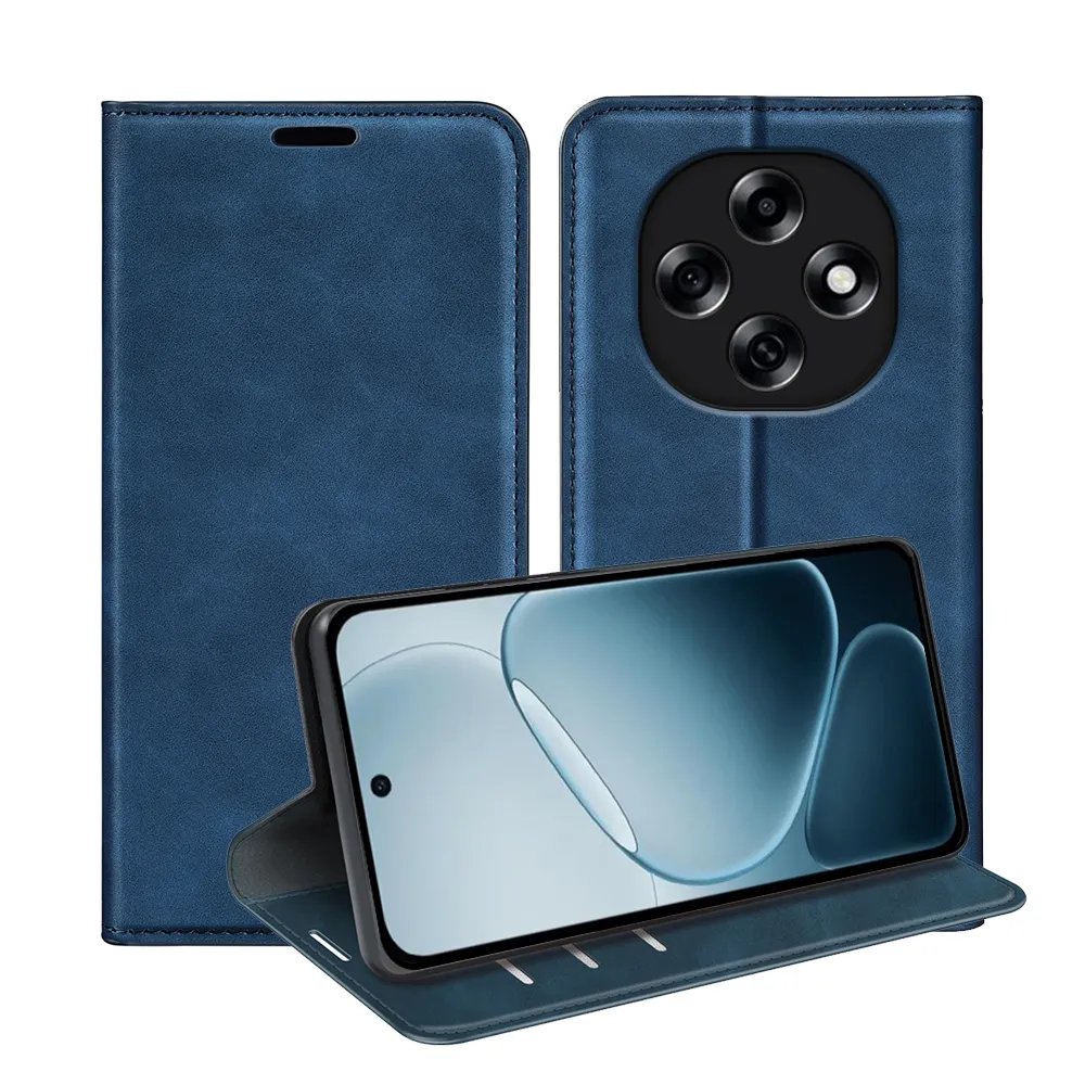 For OPPO F31 Pro 5G/OPPO A6 Pro 5G Skin Feel Magnetic Attraction Flip Leather Wallet Case with Card Slot and Stand