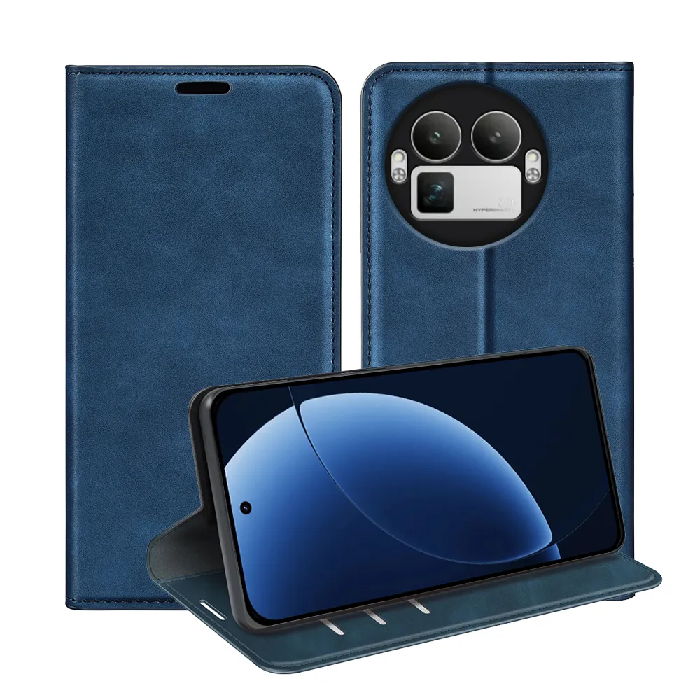 For Realme GT 8 Pro 5G Skin Feel Magnetic Attraction Flip Leather Wallet Case with Card Slot and Stand