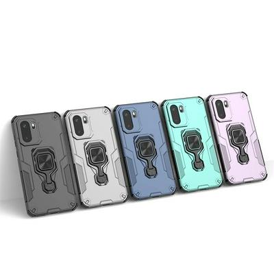 For OnePlus Ace 6T Case Rotatable Ring Kickstand PC + TPU Shockproof Phone Cover