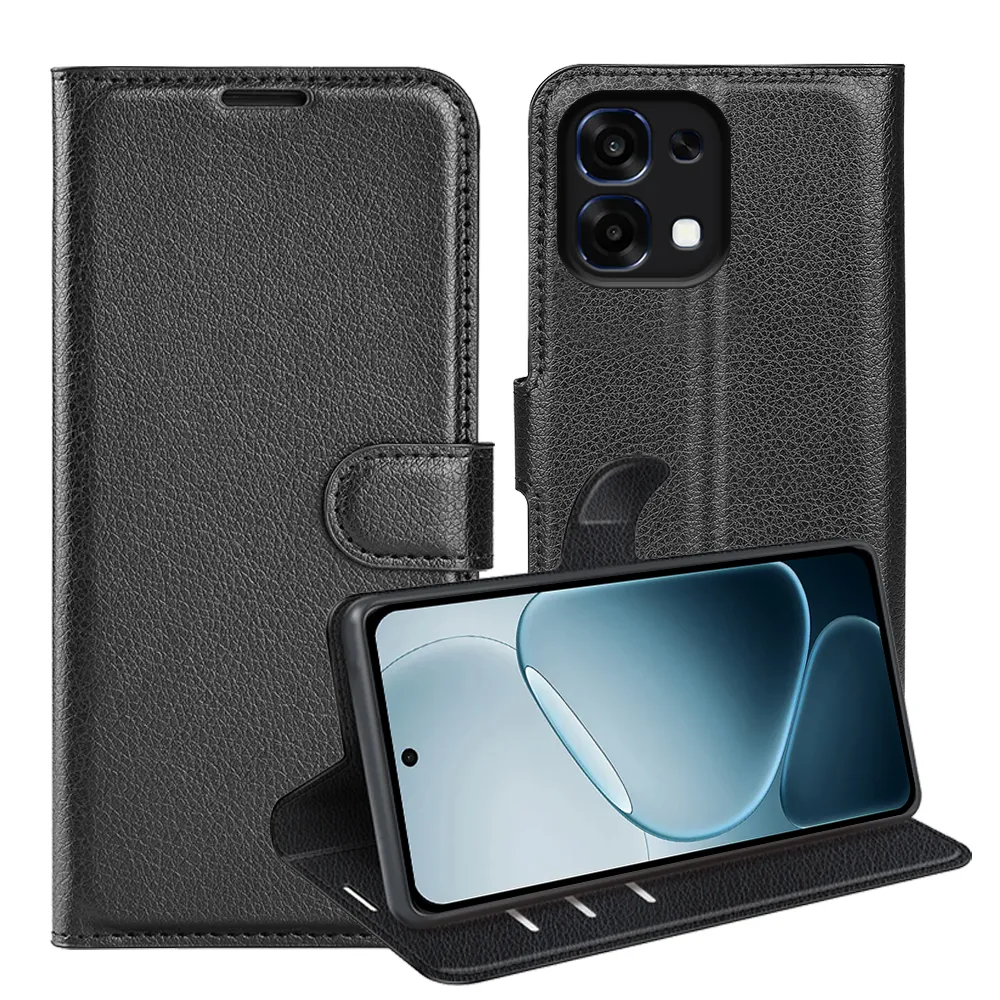 For OPPO F31 5G/OPPO A6/OPPO A6 Pro Pattern Single Folded Edge Folio Flip Leather Wallet Phone Case