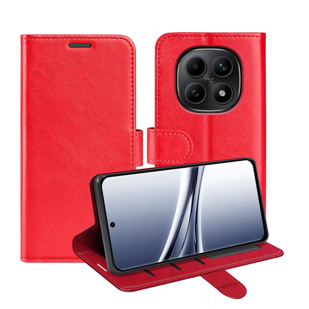 For Xiaomi Redmi Note 15 R64 Pattern Single Folded Edge Folio Flip Leather Wallet Phone Case