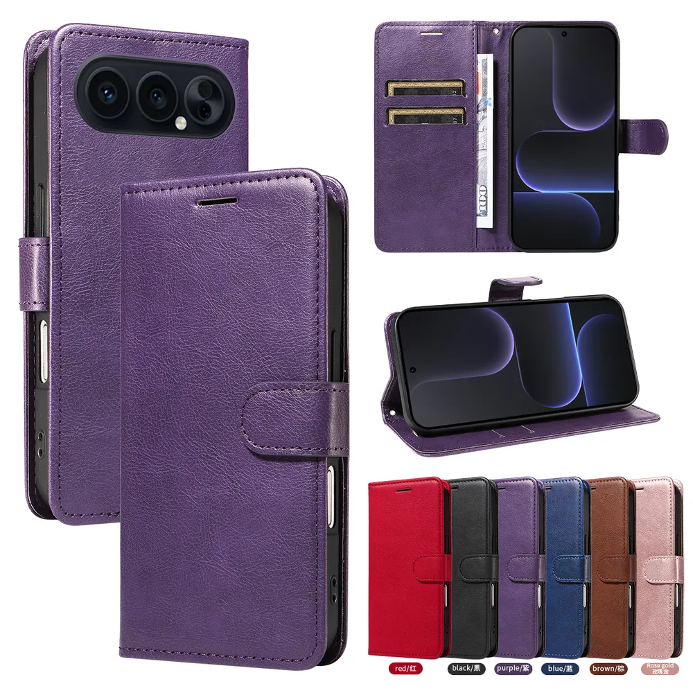 Solid Color Pattern Scratch Resistant Clamshell PU Leather Phone Protective Case with Lanyard&Card Slots for Honor 500 5G