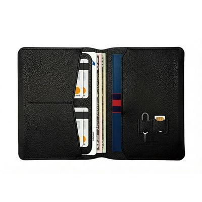 WiWU Master Passport Wallet Advanced RFID Blocking for Digital Security Dedicated Pen Holder & SIM Card Slot