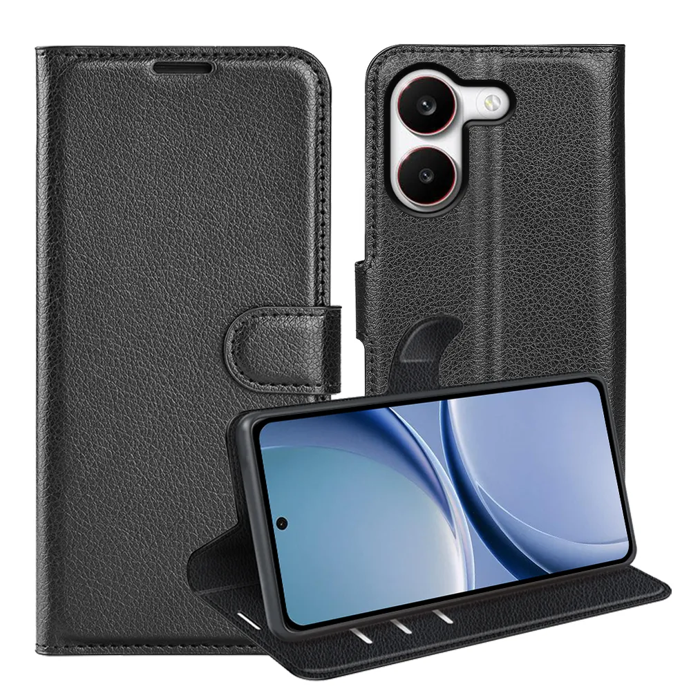 For Xiaomi Poco X8 Pro 5G / Redmi Turbo 5 Pattern Single Folded Edge Folio Flip Leather Wallet Phone Case