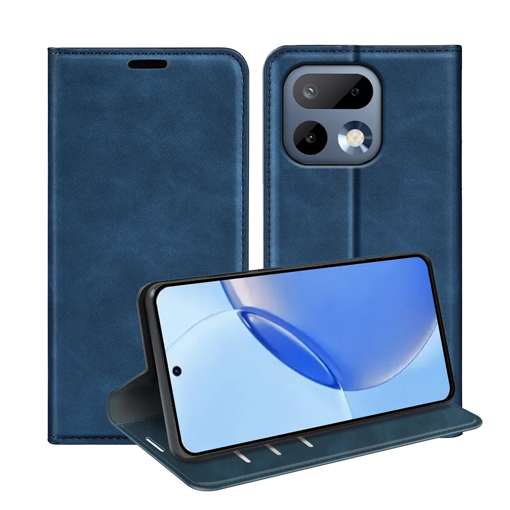 For Realme 16 Pro 5G Skin Feel Magnetic Attraction Flip Leather Wallet Case with Card Slot and Stand