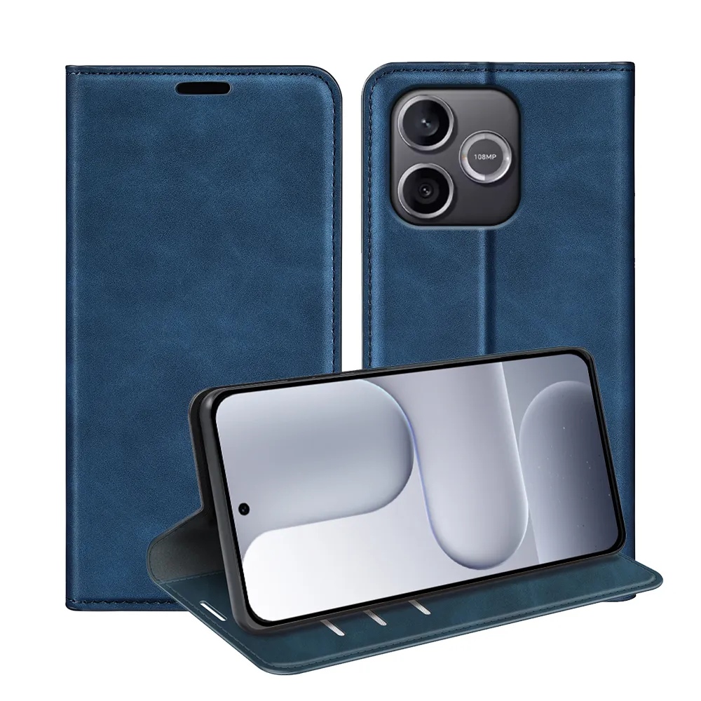 For Honor 600 Lite Skin Feel Magnetic Attraction Flip Leather Wallet Case with Card Slot and Stand