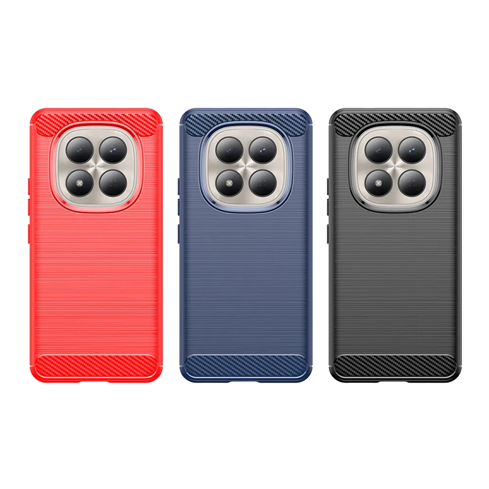 For Xiaomi Redmi Note 15 Pro 4G Carbon Fiber Drawing Series Scratch Resistant Shock Absorption Soft TPU Back Cover Case