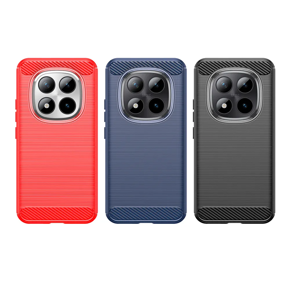 For Xiaomi Redmi Note 15 Pro+ 5G Carbon Fiber Drawing Series Scratch Resistant Shock Absorption Soft TPU Back Cover Case