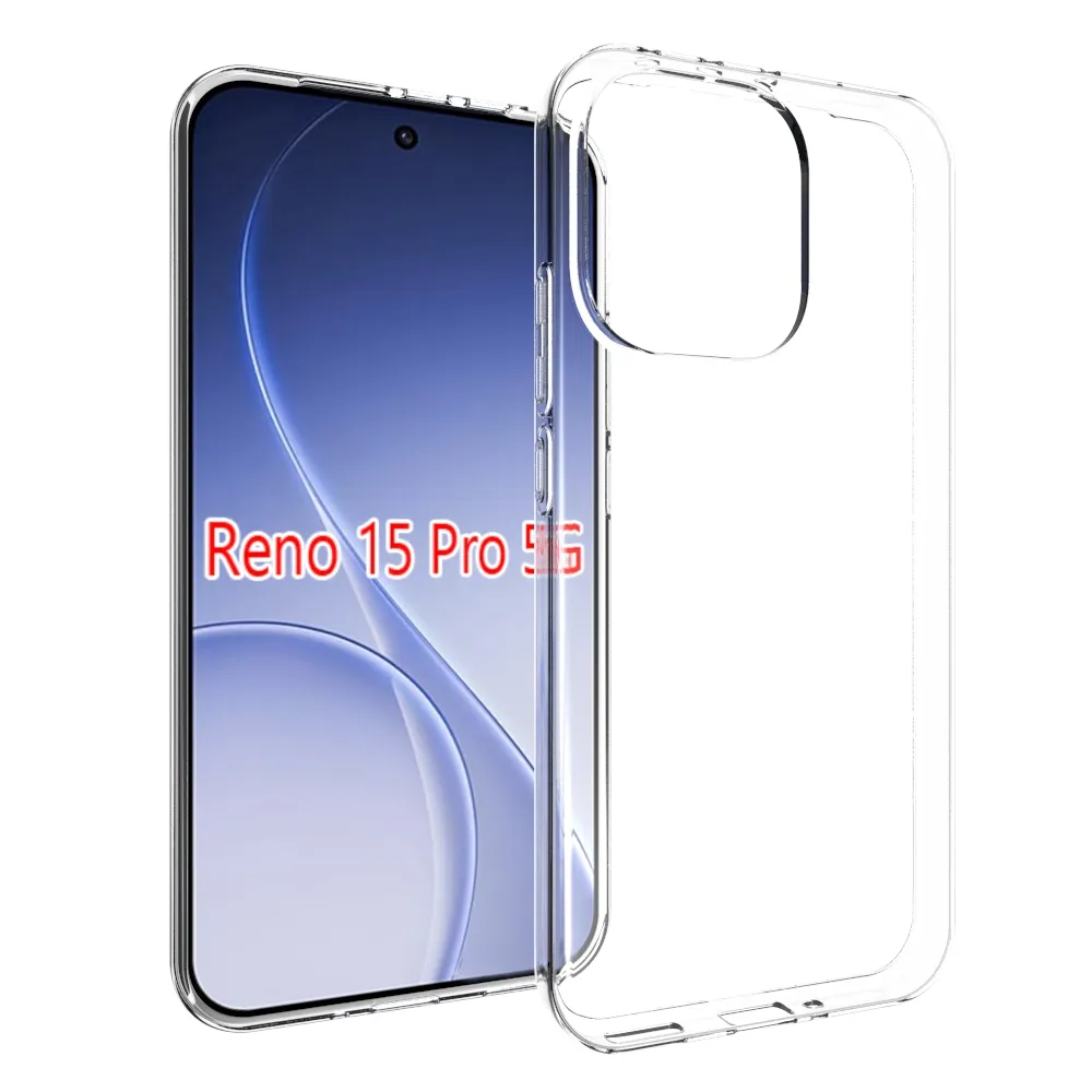 For OPPO Reno 15 Pro 5G Transparent Shockproof Scratch Resistant Soft TPU Back Cover Case