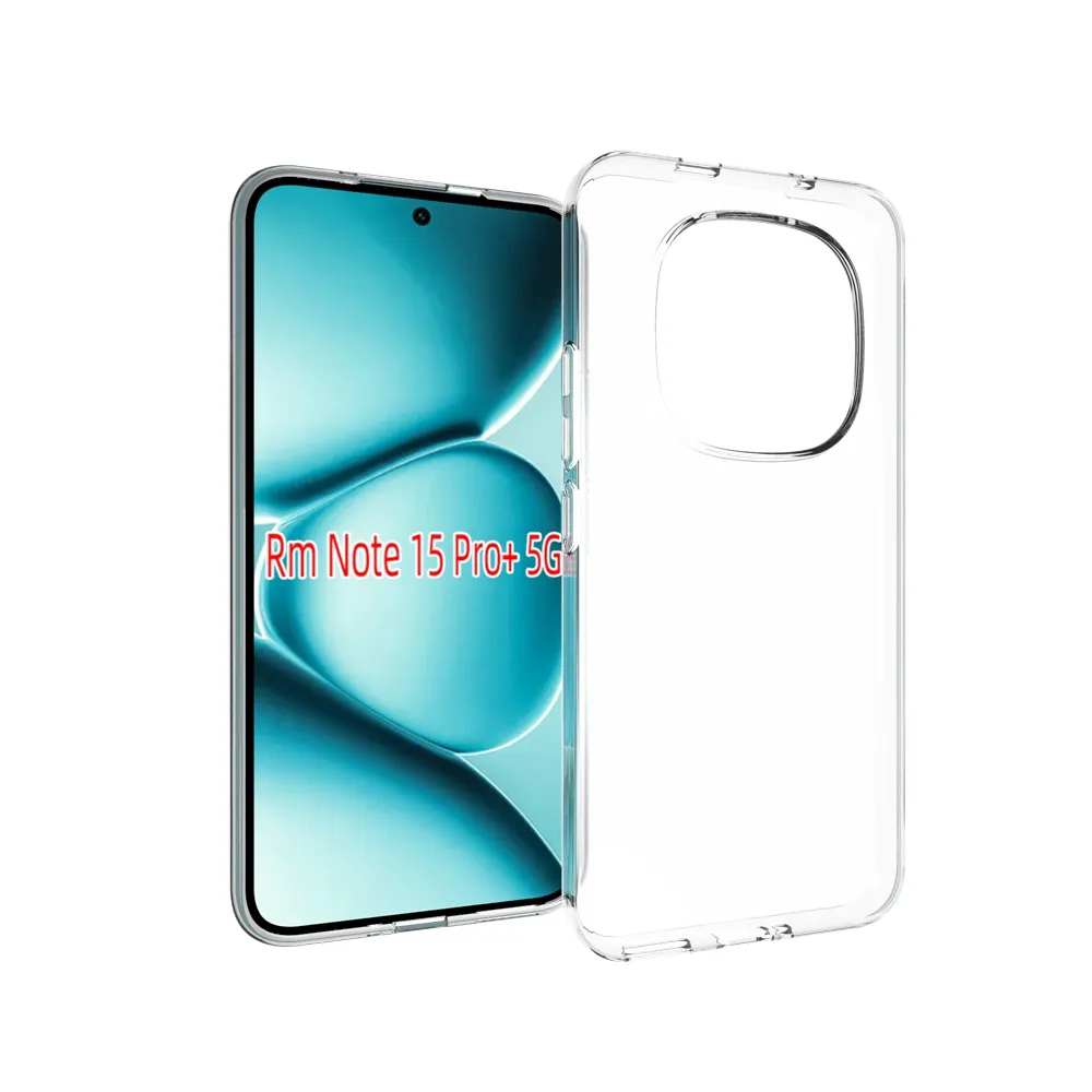 For Xiaomi Redmi Note 15 Pro Plus 5G Transparent Shockproof Scratch Resistant Soft TPU Back Cover Case