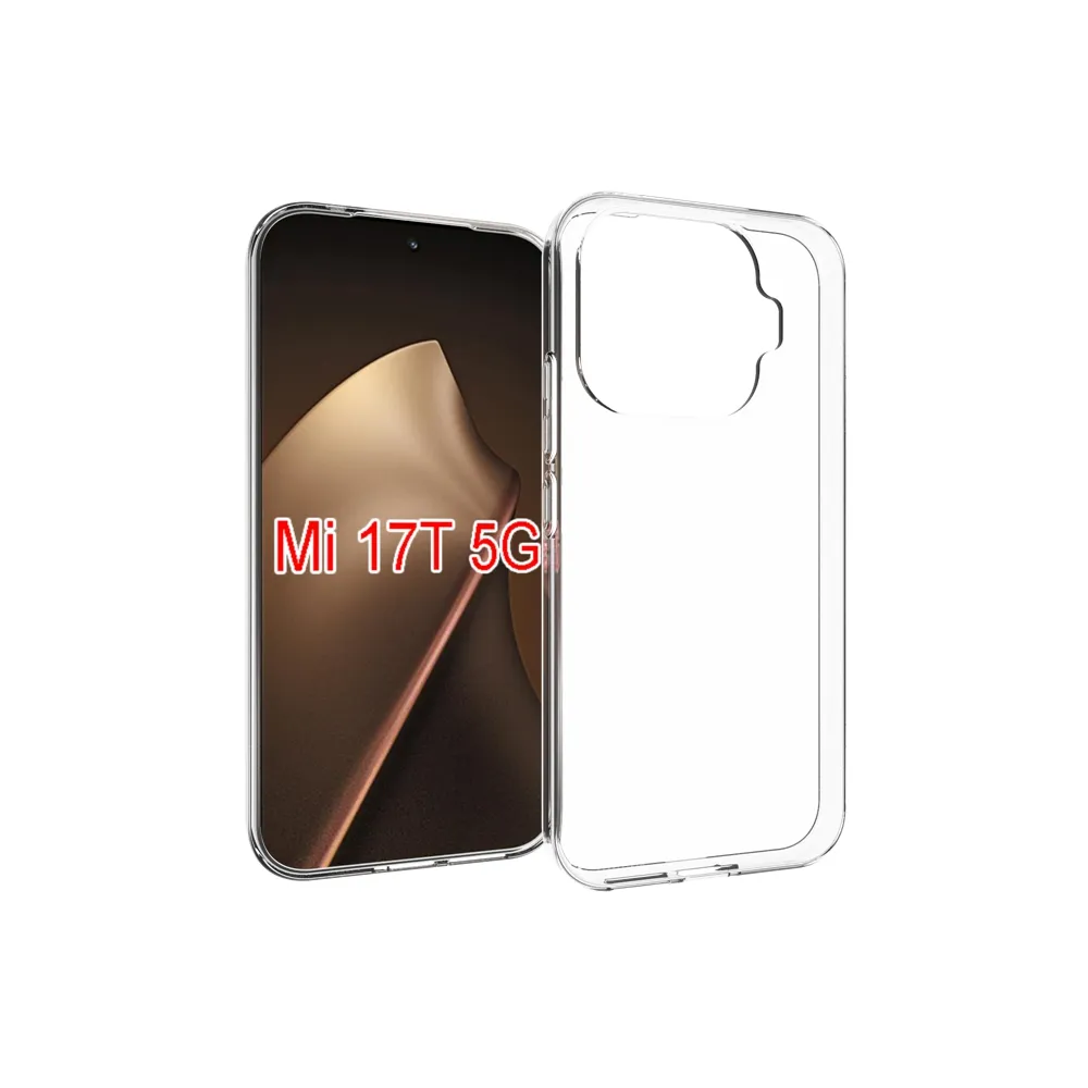 For Xiaomi 17T 5G Transparent Shockproof Scratch Resistant Soft TPU Back Cover Case