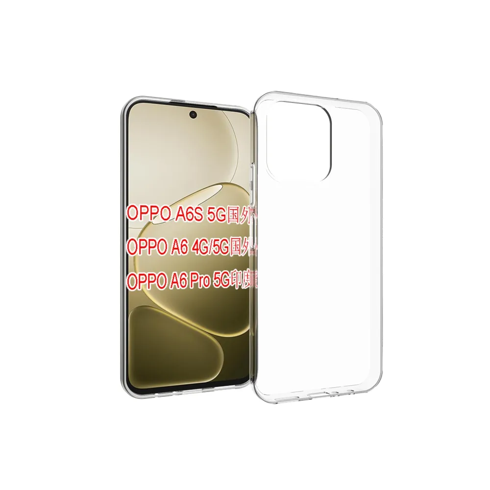 For OPPO A6 / A6S 5G Transparent Shockproof Scratch Resistant Soft TPU Back Cover Case