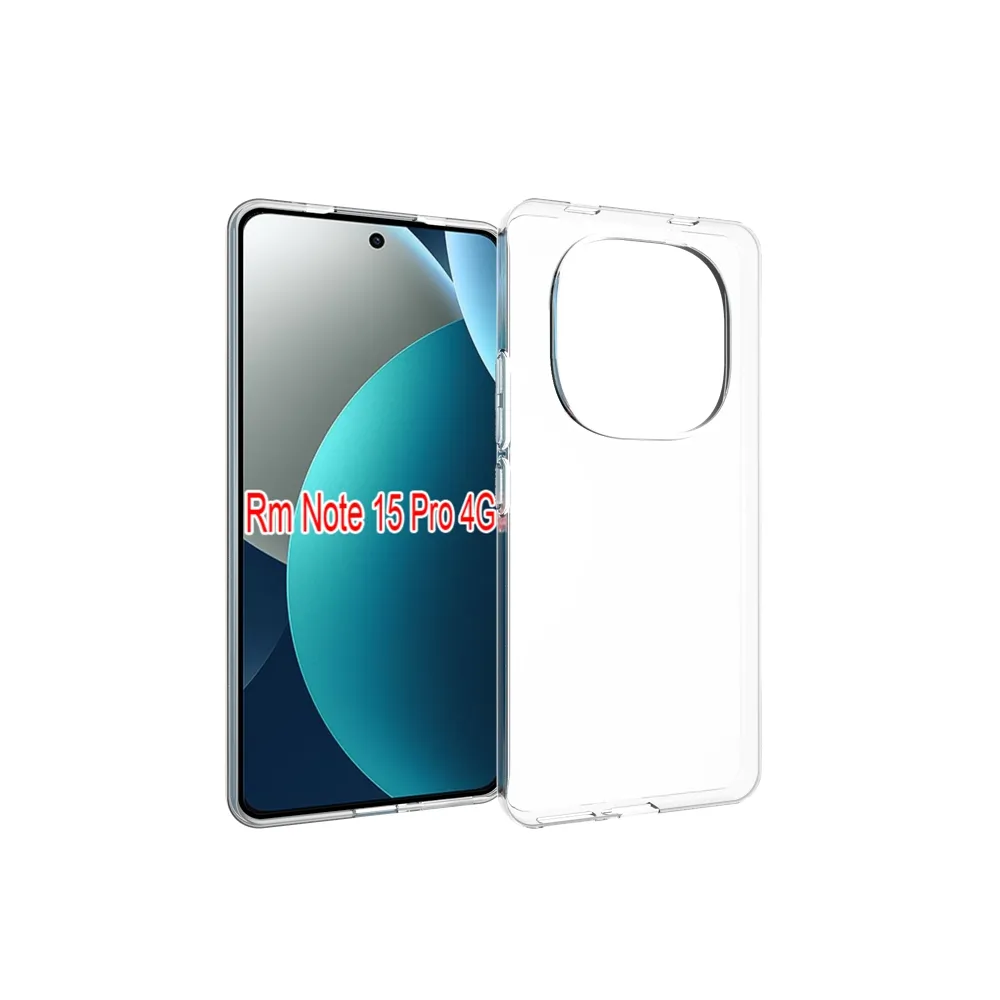 For Xiaomi Redmi Note 15 Pro 4G Transparent Shockproof Scratch Resistant Soft TPU Back Cover Case