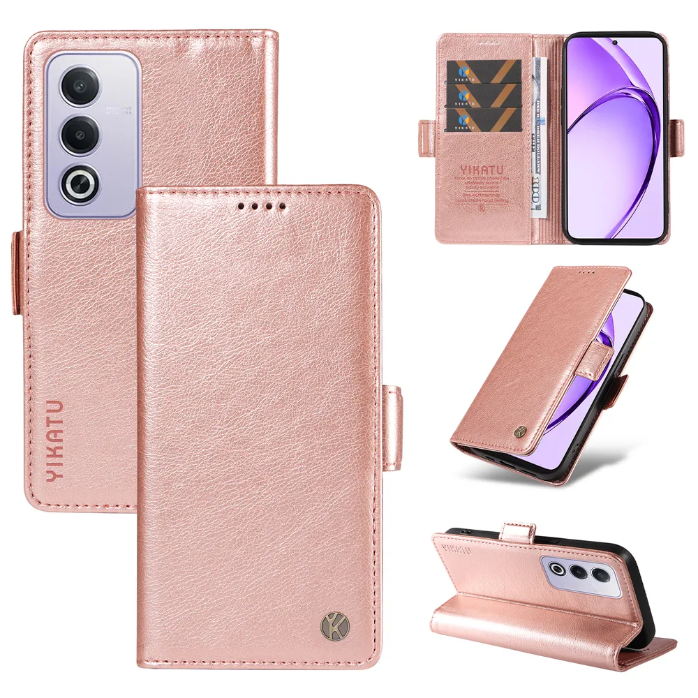 YIKATU YK-007 For OPPO A5 Leather Phone Cover Magnetic Side Clasps Protective Case