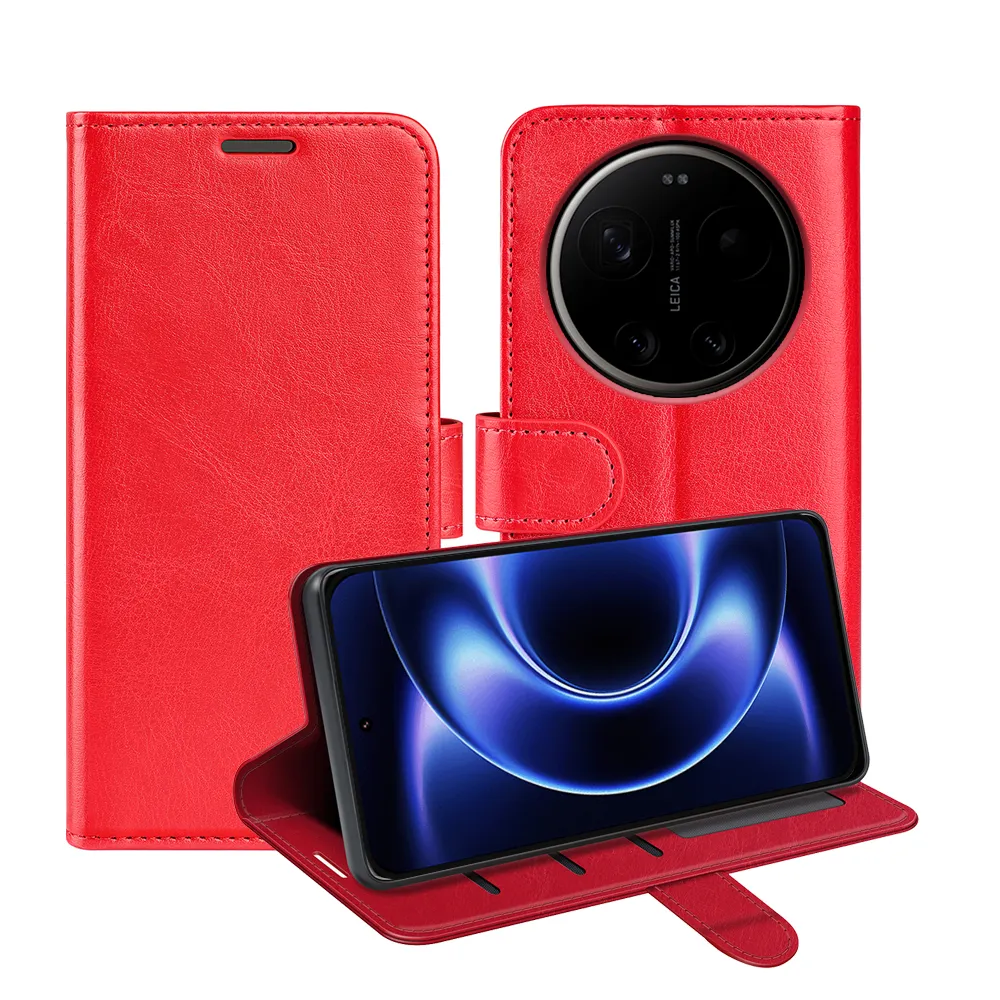 For Xiaomi 17 Ultra R64 Pattern Single Folded Edge Folio Flip Leather Wallet Phone Case