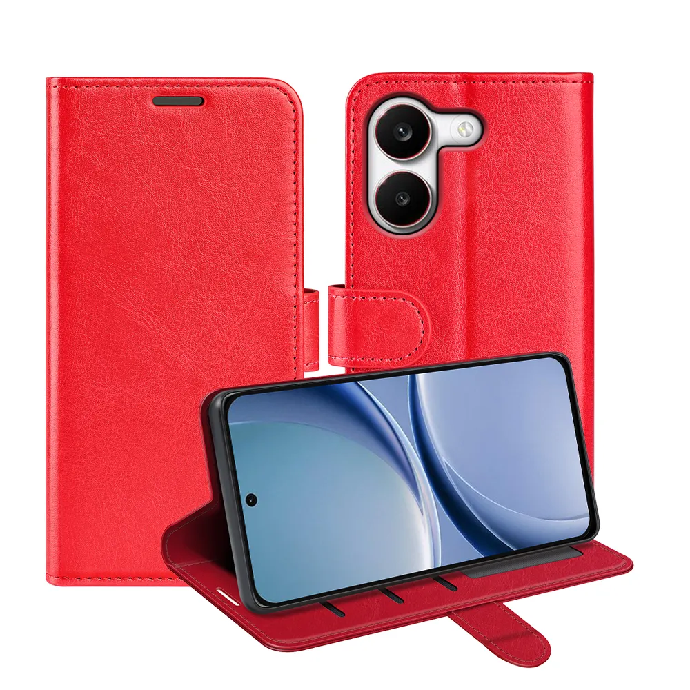 For Xiaomi Poco X8 Pro 5G / Redmi Turbo 5 R64 Pattern Single Folded Edge Folio Flip Leather Wallet Phone Case