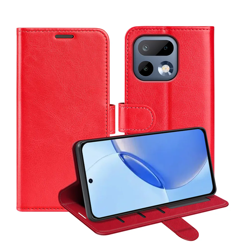 For Realme 16 Pro 5G R64 Pattern Single Folded Edge Folio Flip Leather Wallet Phone Case