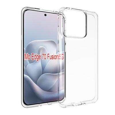 For Motorola Edge 70 Fusion Transparent Shockproof Scratch Resistant Soft TPU Back Cover Case