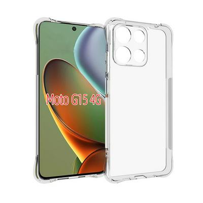 Motorola G17/G17 Power Anti-Fingerprint Non-Slip Waterproof Four Corners Shockproof Transparent Soft TPU Back Cover Protective Case
