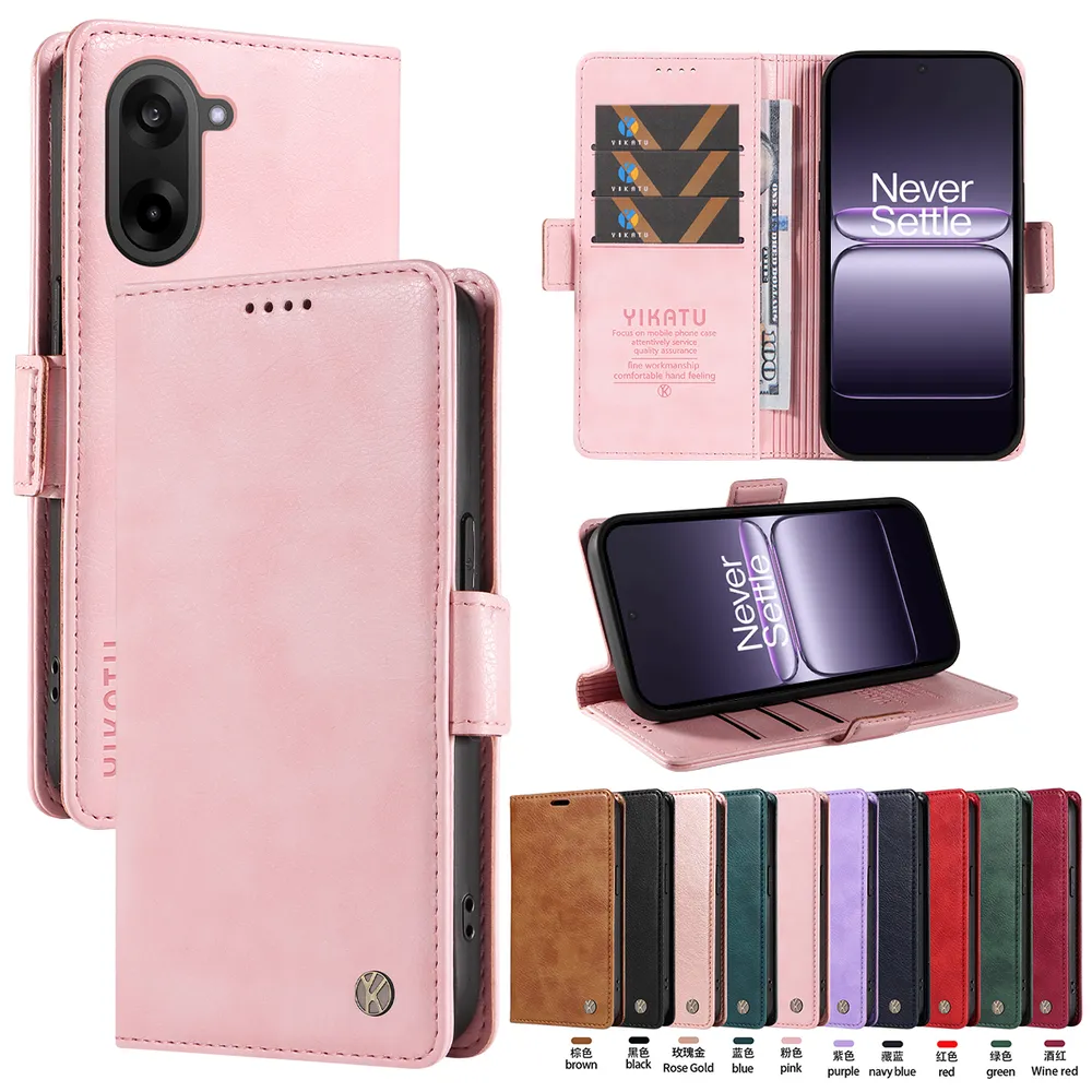 YIKATU YK-007 For Oneplus Ace 5 Racing Leather Phone Cover Magnetic Side Clasps Protective Case