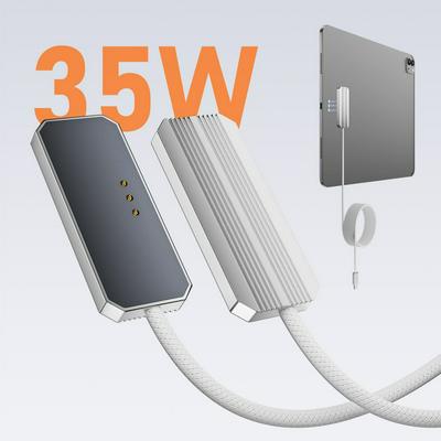 35W For iPad Pro Magnetic Wireless Charger Aluminum Alloy Fast Charging Smart Chargers With 2m Cord For iPad Pro 13"/11"/12.9"/10.9"