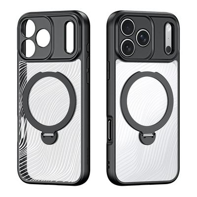 DUX DUCIS Aimo Series for iPhone 17 Pro Magnetic Phone Case TPU+PC Kickstand Cover (REACH Certification)