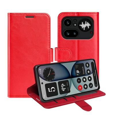 For Nothing Phone 4A Pro R64 Pattern Single Folded Edge Folio Flip Leather Wallet Phone Case