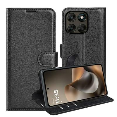 For Motorola G77/G67 Pattern Single Folded Edge Folio Flip Leather Wallet Phone Case