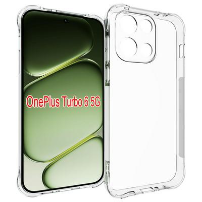 OnePlus Nord 6 Anti-Fingerprint Non-Slip Waterproof Four Corners Shockproof Transparent Soft TPU Back Cover Protective Case