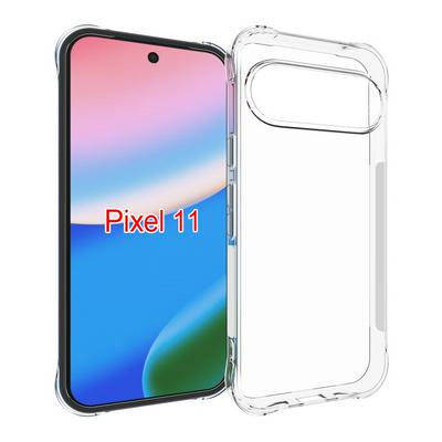 Google Pixel 11 Anti-Fingerprint Non-Slip Waterproof Four Corners Shockproof Transparent Soft TPU Back Cover Protective Case