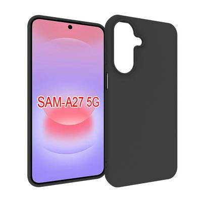 For Samsung Galaxy A27 Black Matte Shockproof Durable Soft TPU Back Cover Phone Case 