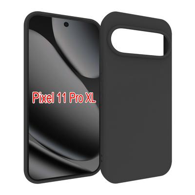 For Google Pixel 11 Pro XL Black Matte Shockproof Durable Soft TPU Back Cover Phone Case 