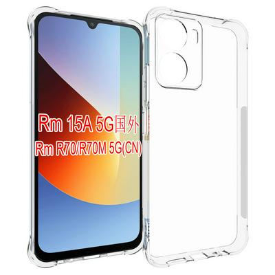 Xiaomi Redmi 15A Anti-Fingerprint Non-Slip Waterproof Four Corners Shockproof Transparent Soft TPU Back Cover Protective Case