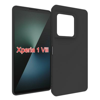 For Sony Xperia 1 VIII Black Matte Shockproof Durable Soft TPU Back Cover Phone Case 