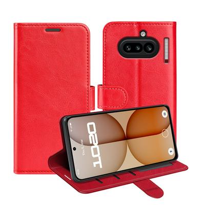 For Nothing Phone 4A R64 Pattern Single Folded Edge Folio Flip Leather Wallet Phone Case