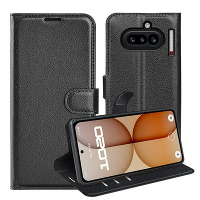 For Nothing Phone 4A Pattern Single Folded Edge Folio Flip Leather Wallet Phone Case