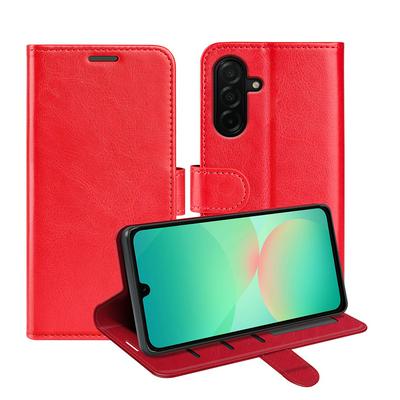 For Samsung Galaxy A27 R64 Pattern Single Folded Edge Folio Flip Leather Wallet Phone Case