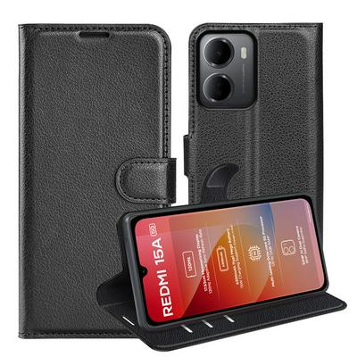 For Xiaomi Redmi 15A Pattern Single Folded Edge Folio Flip Leather Wallet Phone Case