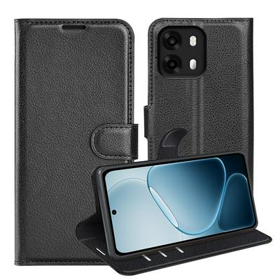 For Oppo A6/A6X/A6T Pro Pattern Single Folded Edge Folio Flip Leather Wallet Phone Case