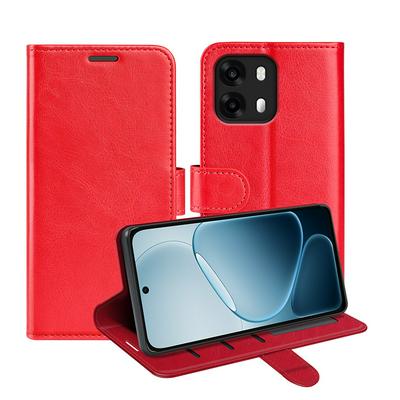 For Oppo A6 / A6X / A6T Pro R64 Pattern Single Folded Edge Folio Flip Leather Wallet Phone Case