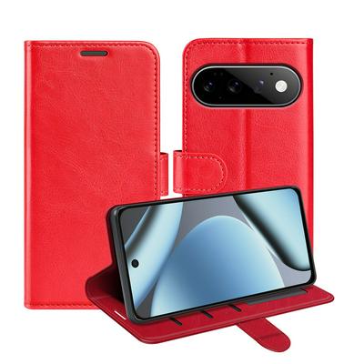 For Google Pixel 11/11 Pro R64 Pattern Single Folded Edge Folio Flip Leather Wallet Phone Case