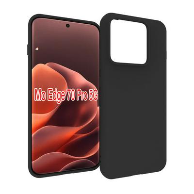For Motorola Edge 70 Pro 5G Black Matte Shockproof Durable Soft TPU Back Cover Phone Case 