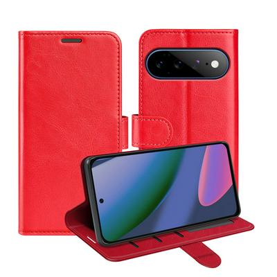 For Google Pixel 11 Pro XL R64 Pattern Single Folded Edge Folio Flip Leather Wallet Phone Case