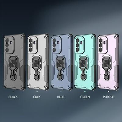 For Samsung Galaxy A27 Case Rotatable Ring Kickstand PC + TPU Shockproof Phone Cover