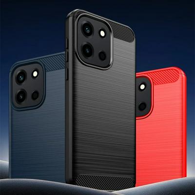For OnePlus Nord CE 6 Carbon Fiber Drawing Series Scratch Resistant Shock Absorption Soft TPU Back Cover Case