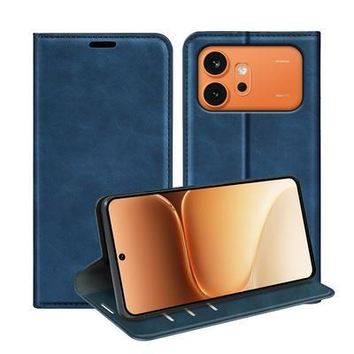For Honor 600/600 Pro Skin Feel Magnetic Attraction Flip Leather Wallet Case with Card Slot and Stand