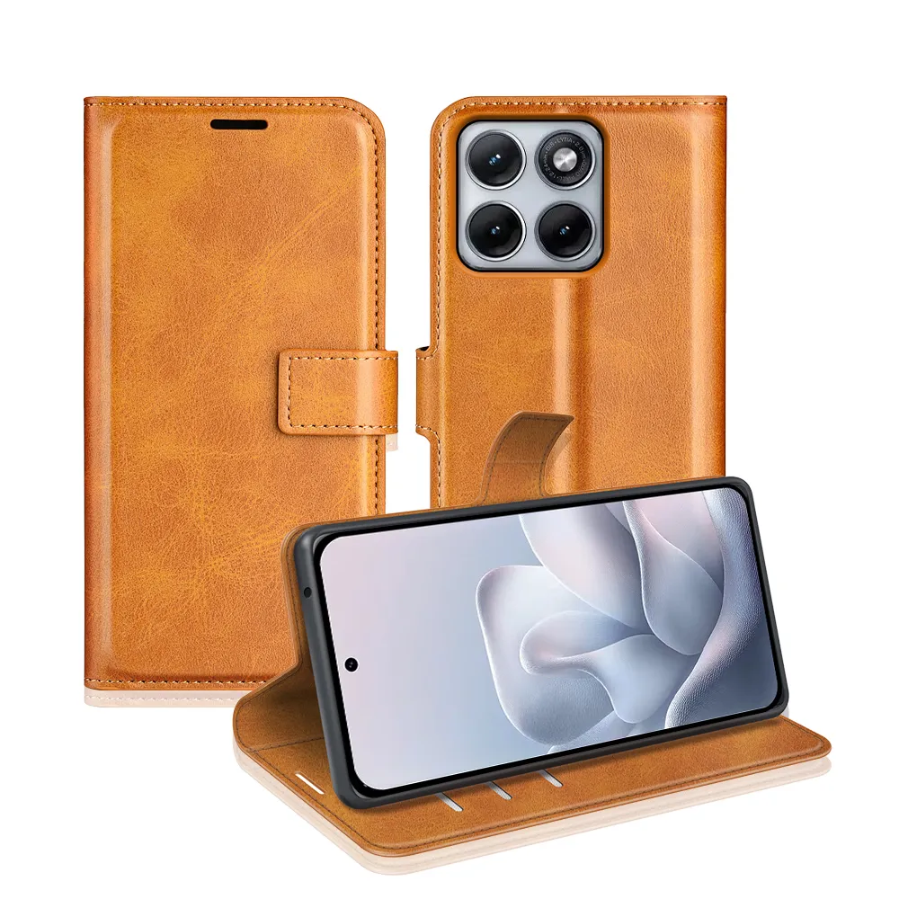 Motorola Moto Edge 70 Fusion Drop-proof Magnetic Clasp Wallet Stand Case Well-protected PU Leather+TPU Interior Flip Cover