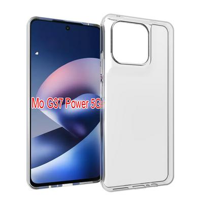 For Motorola G37 Power Transparent Shockproof Scratch Resistant Soft TPU Back Cover Case