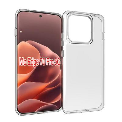 For Motorola Edge 70 Pro Transparent Shockproof Scratch Resistant Soft TPU Back Cover Case