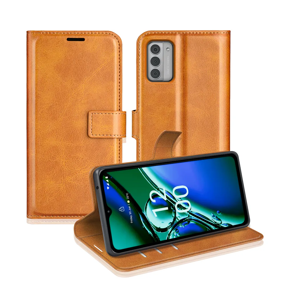 Nokia G42 Drop-proof Magnetic Clasp Wallet Stand Case Well-protected PU Leather+TPU Interior Flip Cover